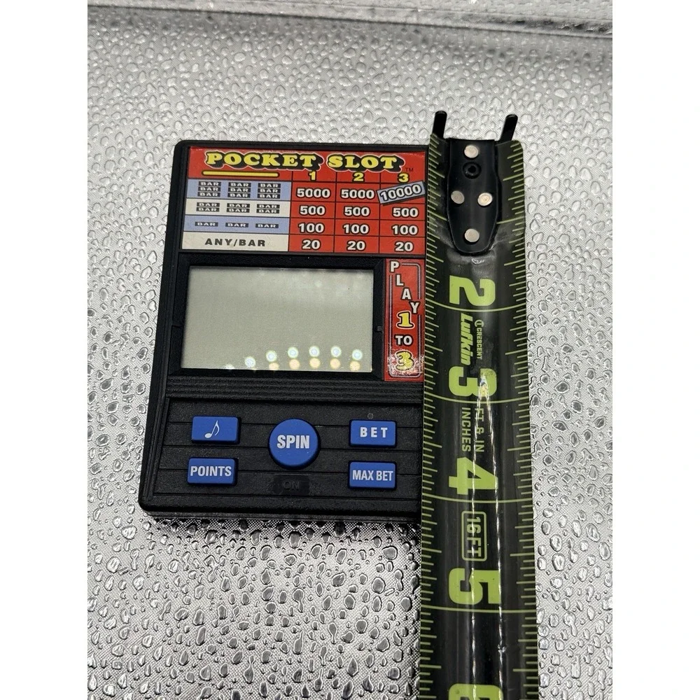 Vintage 90s RADICA Pocket Slots Electronic Handheld Game Model # 1370 WORKS